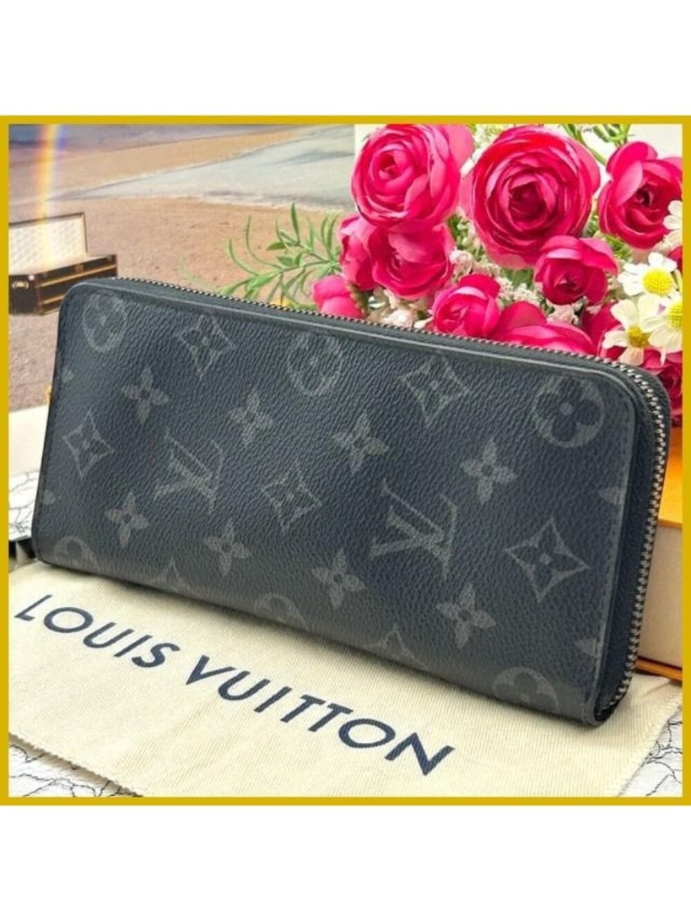 Louis Vuitton Eclipse Zippy Wallet Vertical